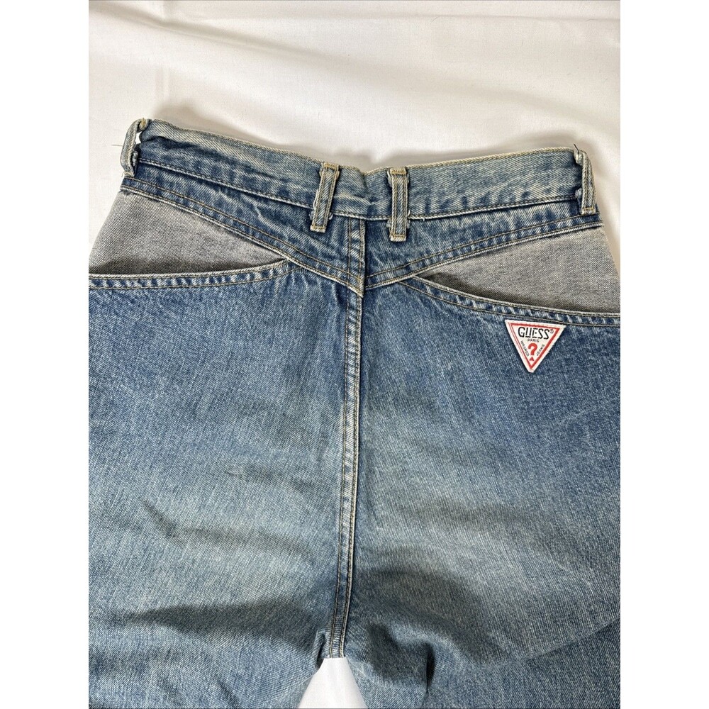 Vintage Guess Georges Marciano High Rise Jeans Two-Tone Denim Size 30